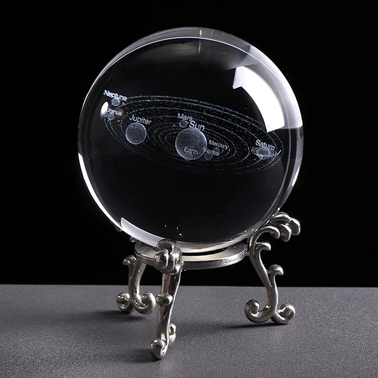 3D Solar System Crystal Ball