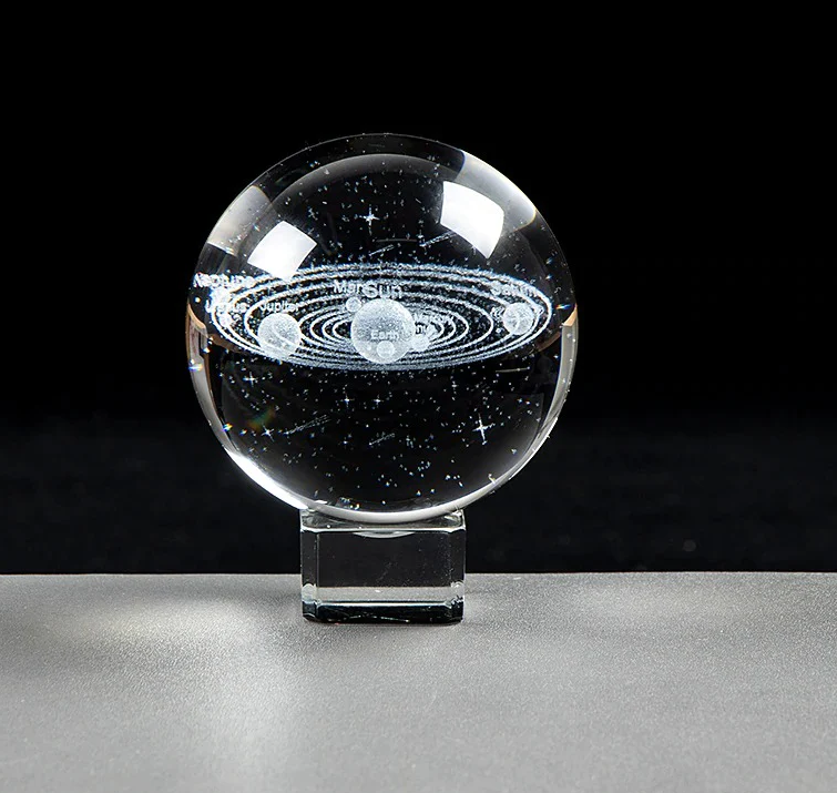 3D Solar System Crystal Ball