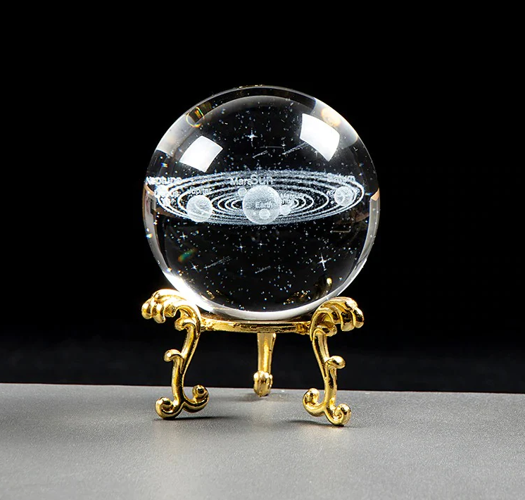 3D Solar System Crystal Ball